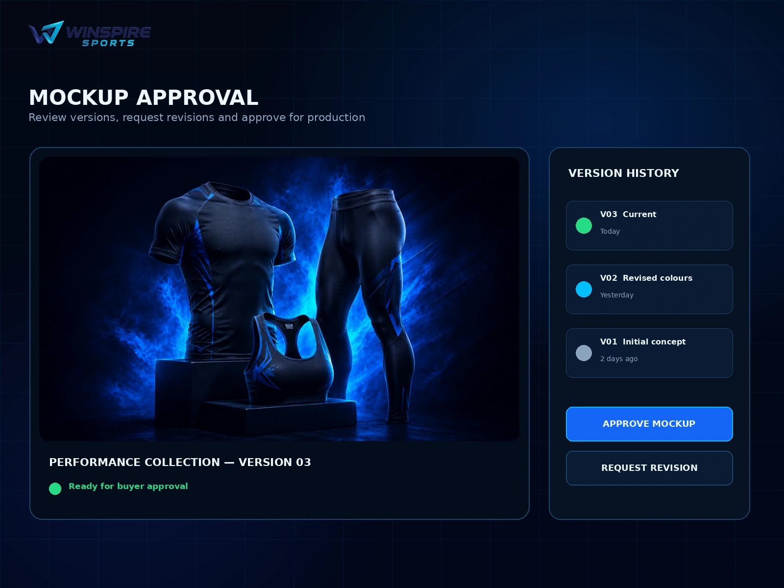 Winspire product approval